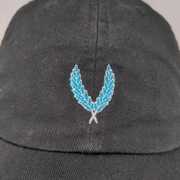 First Harvest Mens Slideback Hat Black Adjustable Embroidered Logo - Picture 4 of 11